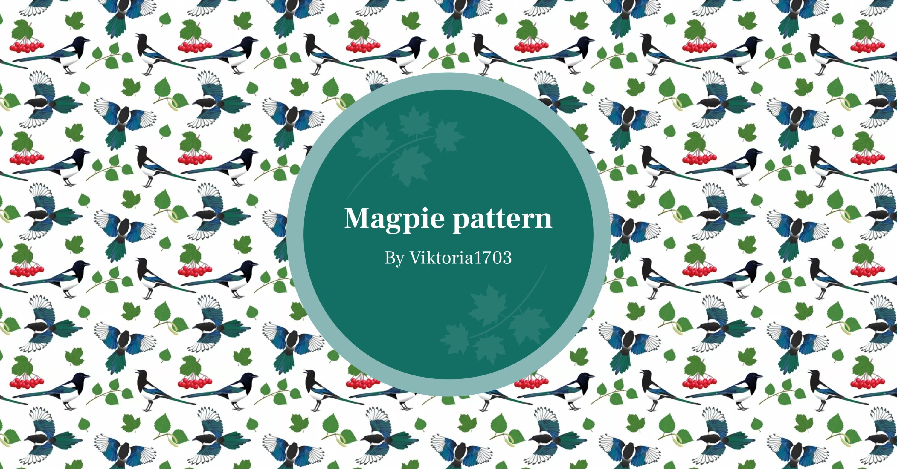 Magpie Pattern facebook image.
