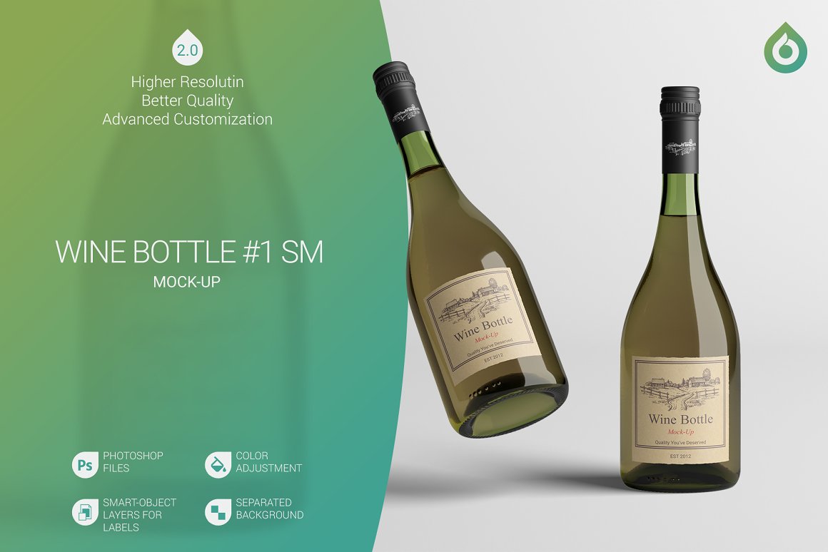 Home page with bottles.