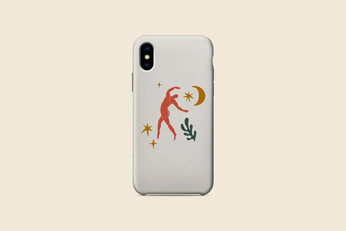 matisse bundle phone case mockup.