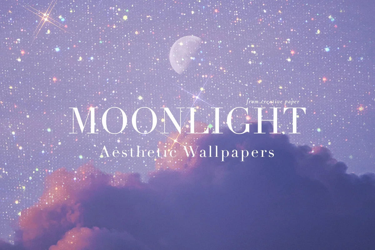 moonlight aesthetic wallpapers design.