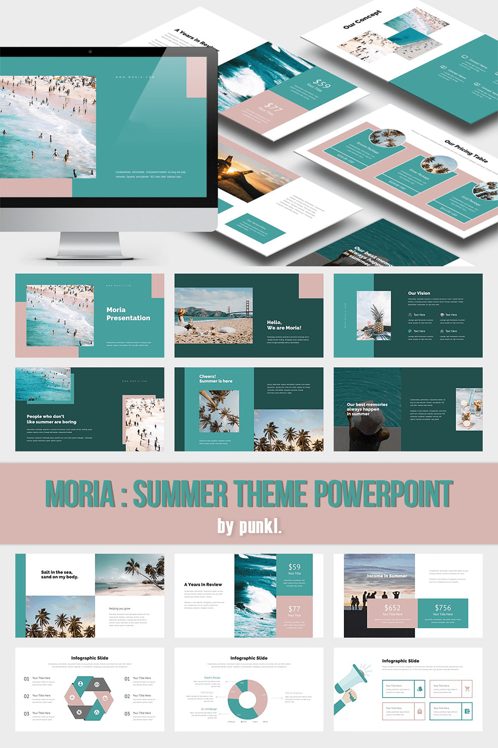 Moria: Summer Theme PowerPoint pinterest image.