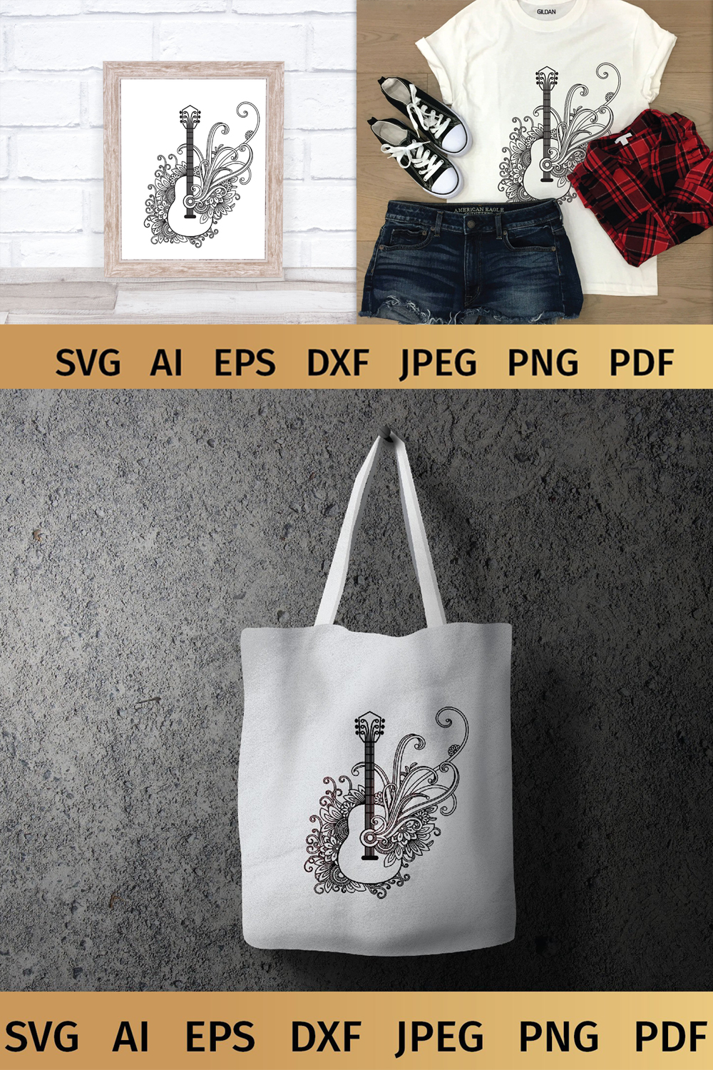 It is possible to use the print on clothes and a bag.