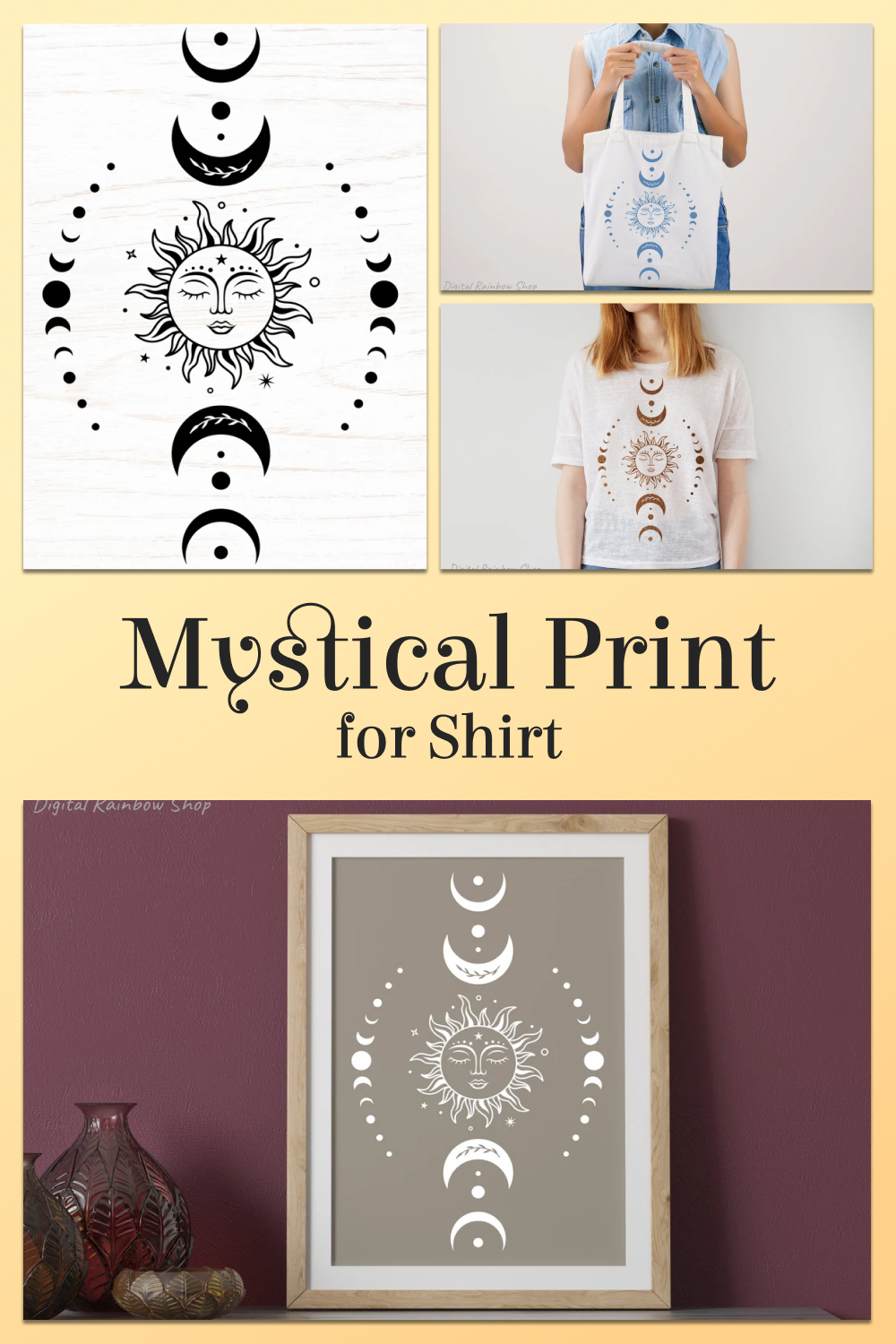 Mystical print for shirt of pinterest.