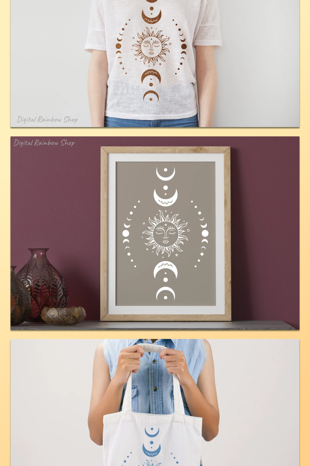 Lunar style on prints, paintings and more.