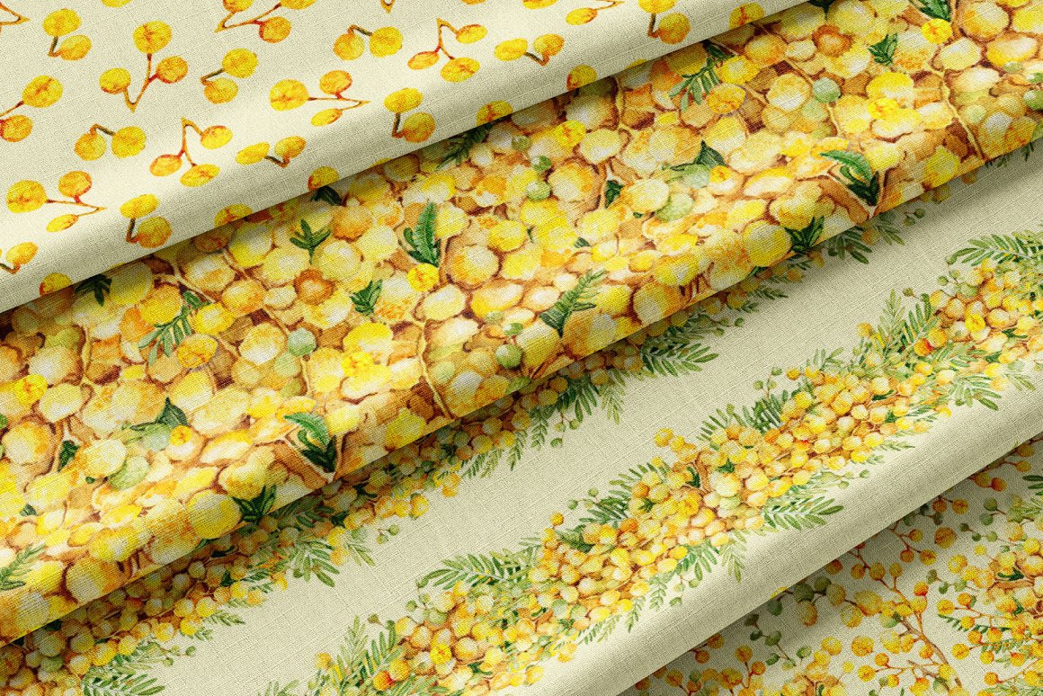 Yellow wallpaper with flowers.
