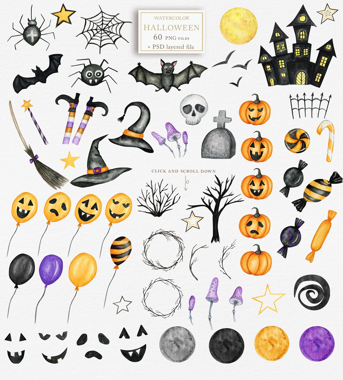 Wonderful different images on the theme of Halloween.