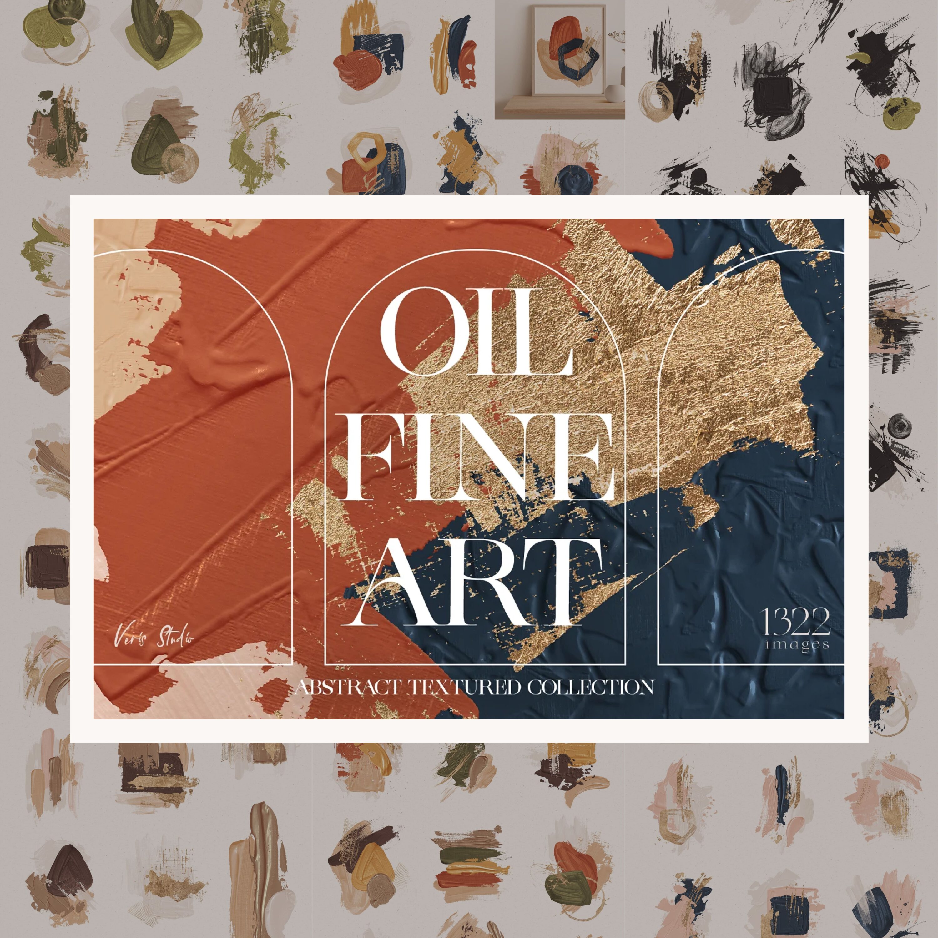 Oil Fine Art Abstract Texture Bundle cover image.