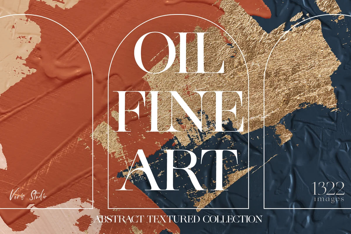 oil fine art abstract texture bundle for perfect designs.