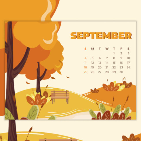 Free Printable September Calendar | Master Bundles