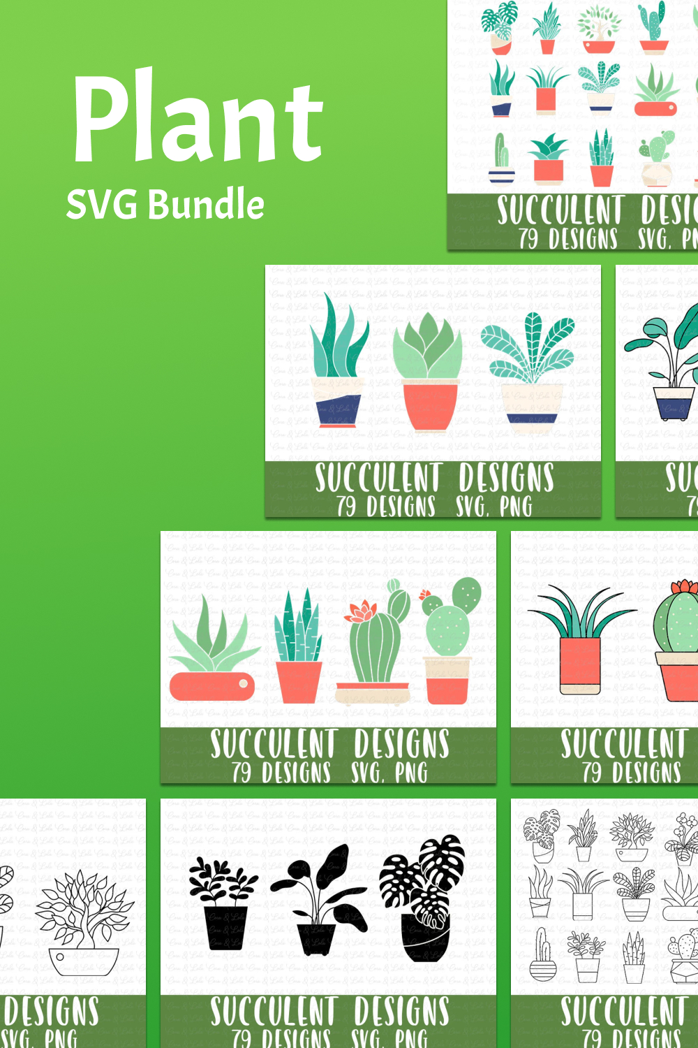 Plant bundle prints preview.
