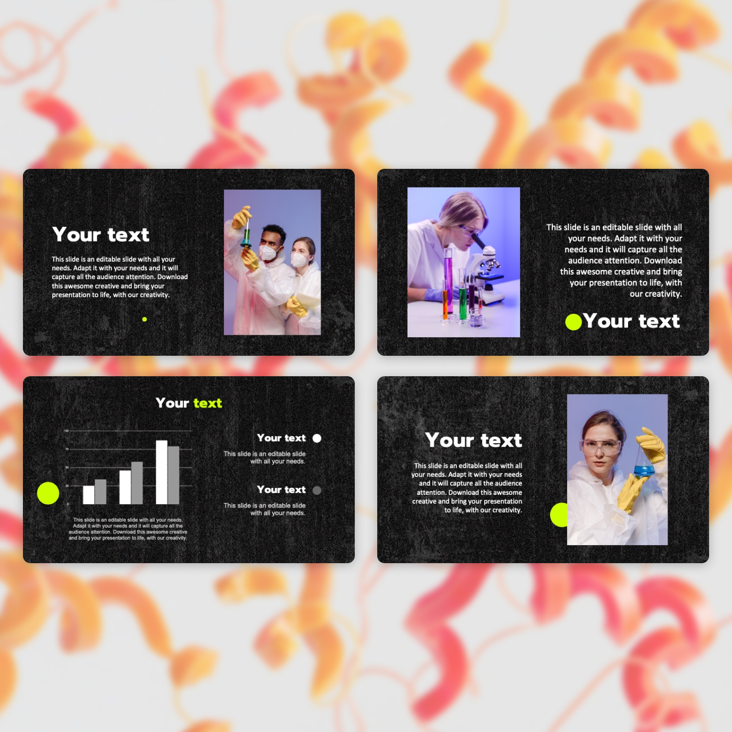 Powerpoint Template Chemistry Free Download Cover.