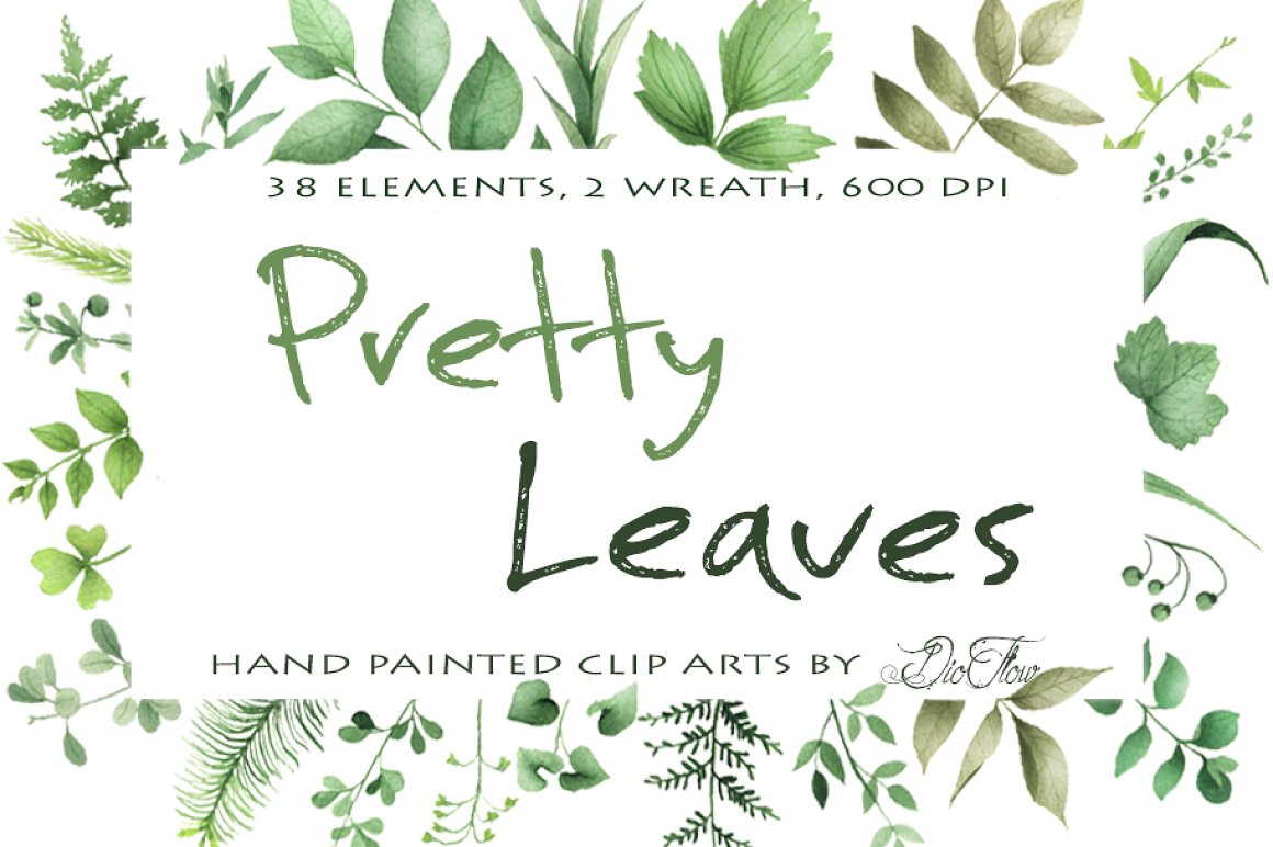 Logo with preview of leaves.