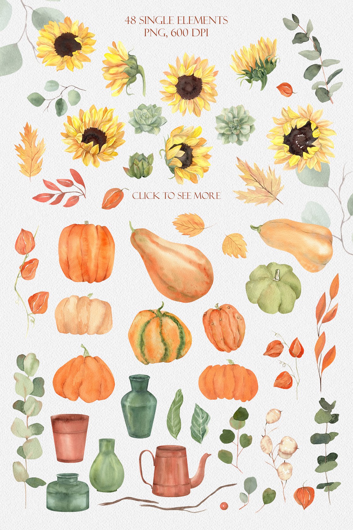 Image with pumpkin and sunflower.