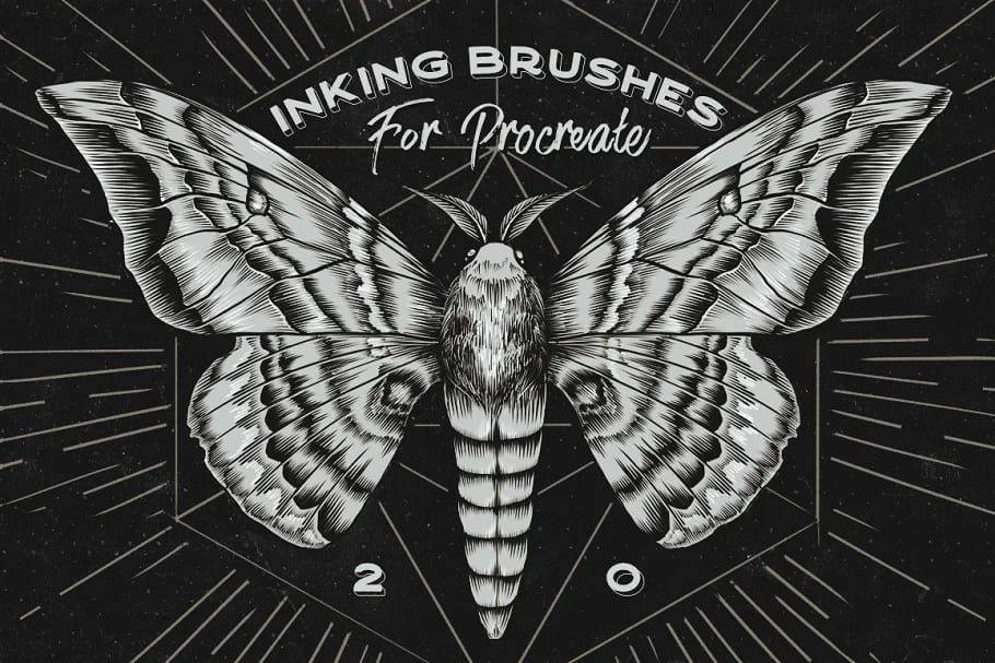 procreate brushes bundle, inking procreate brushes.