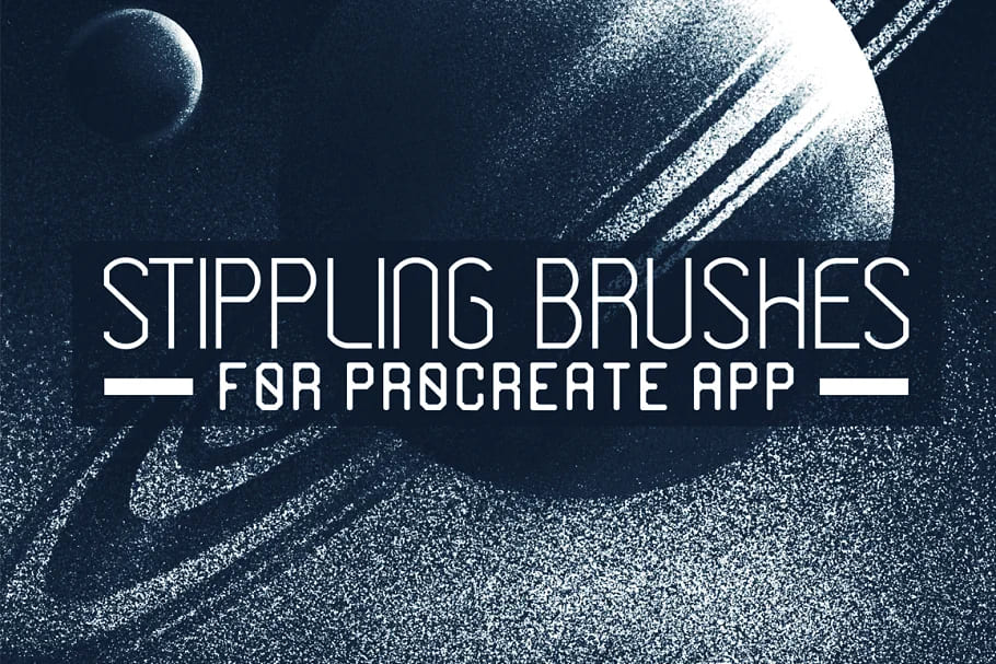 procreate brushes bundle, stippling procreate brushes.