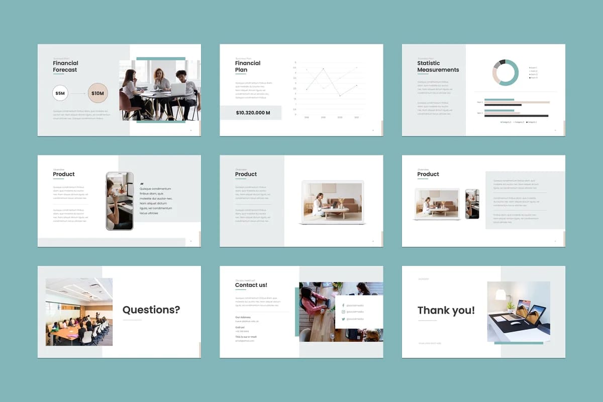 roadie powerpoint template pages.