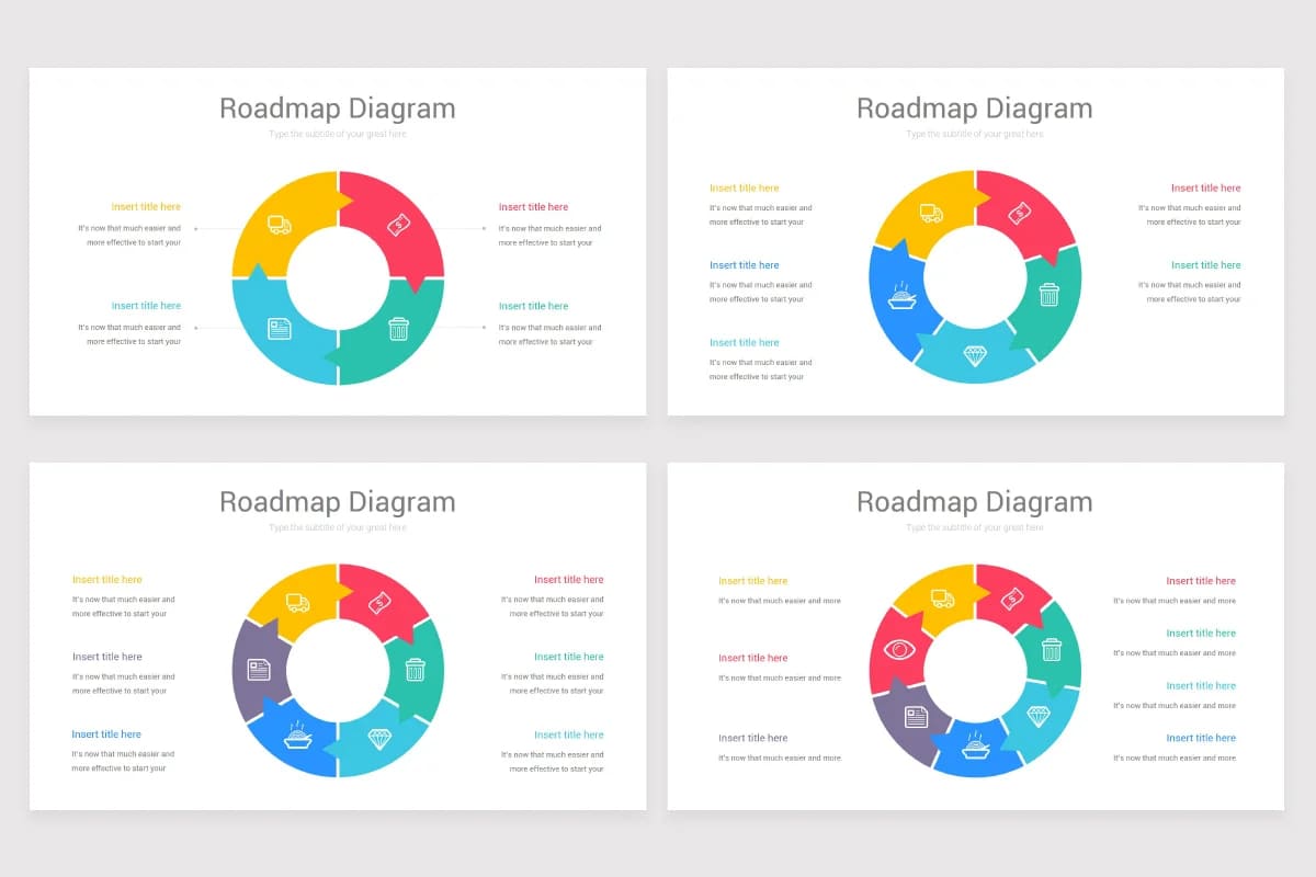 roadmap diagrams powerpoint, roadmap diagrams.