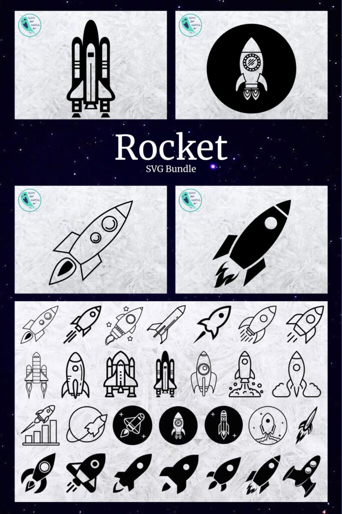 Rocket SVG Bundle, Space Rocket Svg, Spaceship Svg – MasterBundles