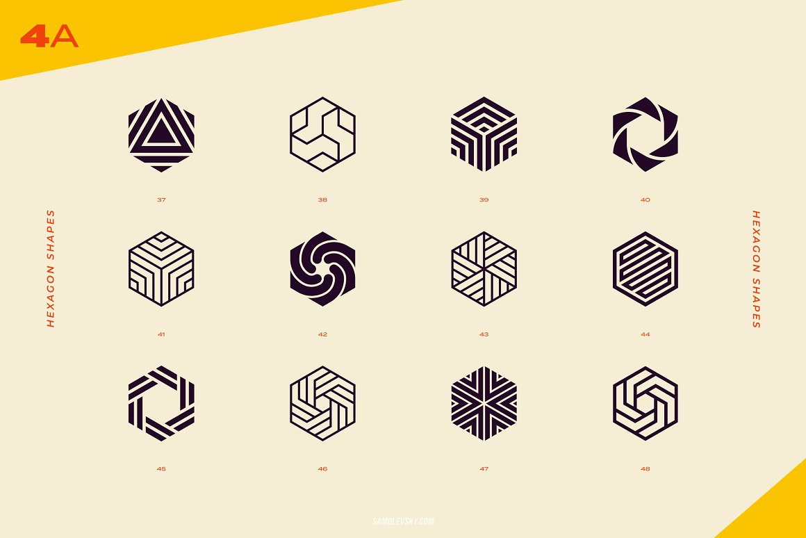 Beautiful images of logos of various shapes.