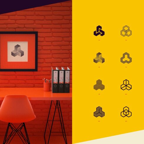 96 Logo Marks & Geometric Shapes | Master Bundles