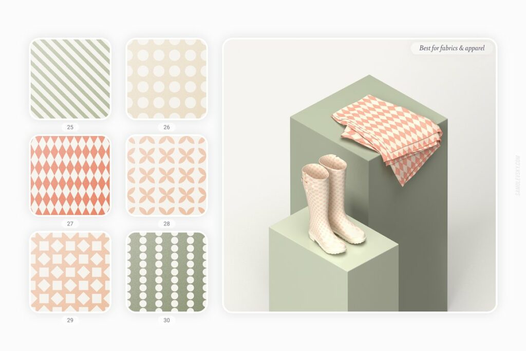 Retro Geometric Seamless Patterns – MasterBundles
