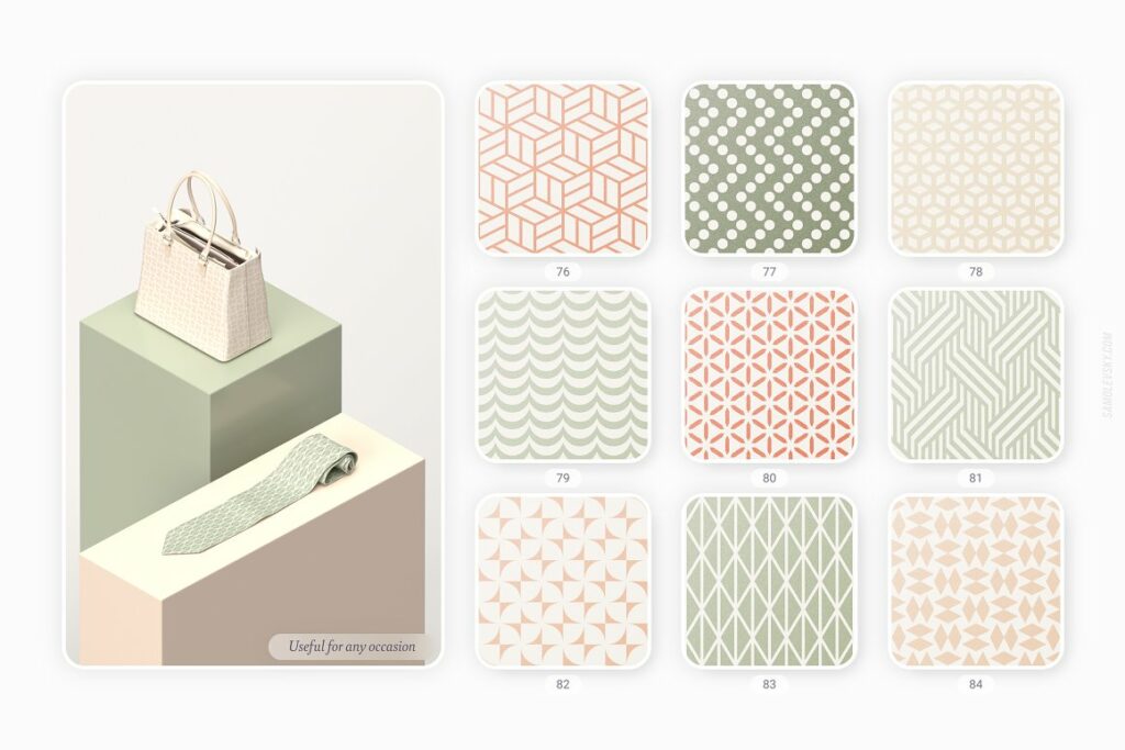 Retro Geometric Seamless Patterns – MasterBundles