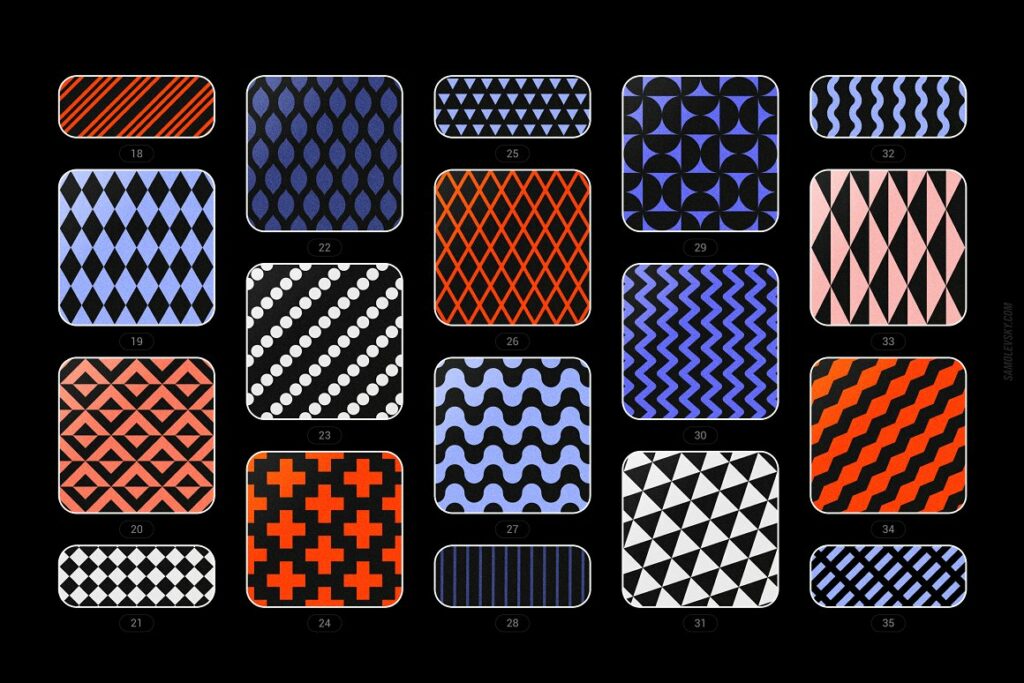 Vibrant Geometric Seamless Patterns – MasterBundles