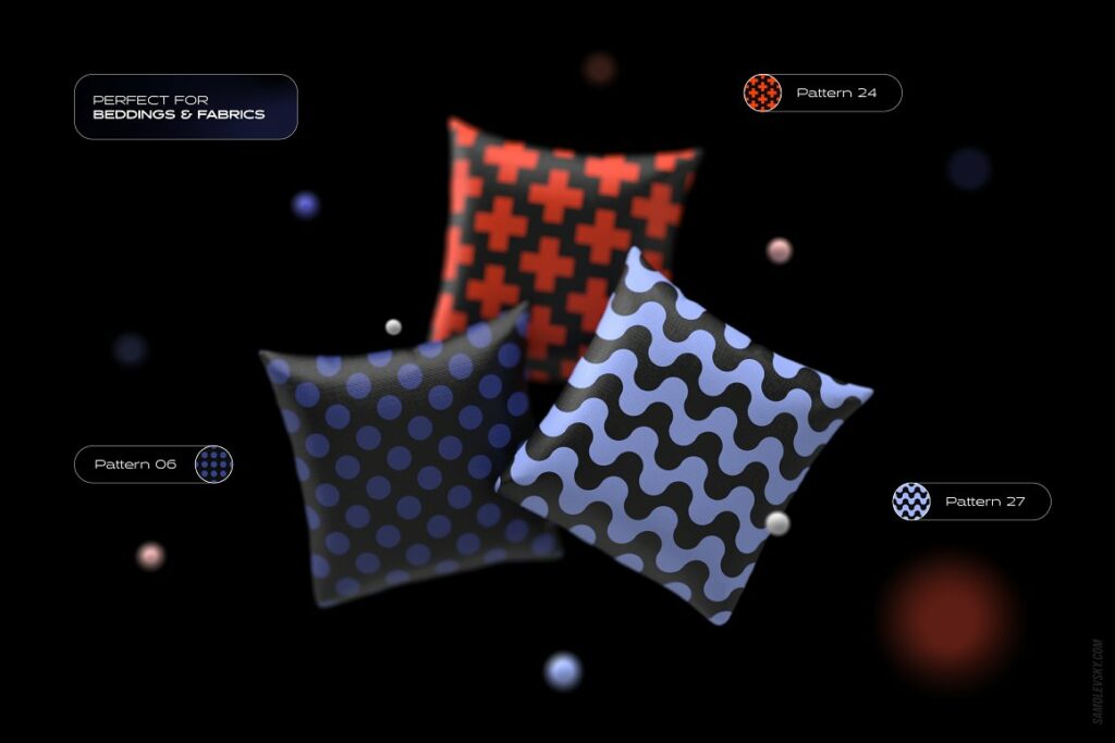 Vibrant Geometric Seamless Patterns – MasterBundles
