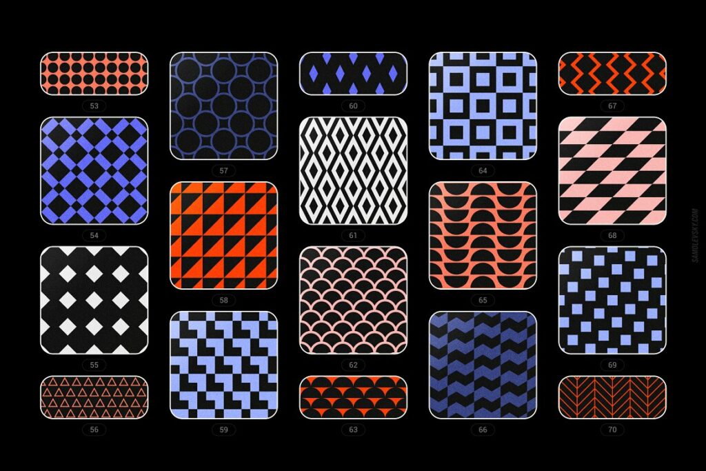 Vibrant Geometric Seamless Patterns – MasterBundles