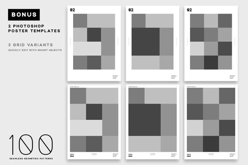 Seamless Geometric Patterns Bundle – MasterBundles
