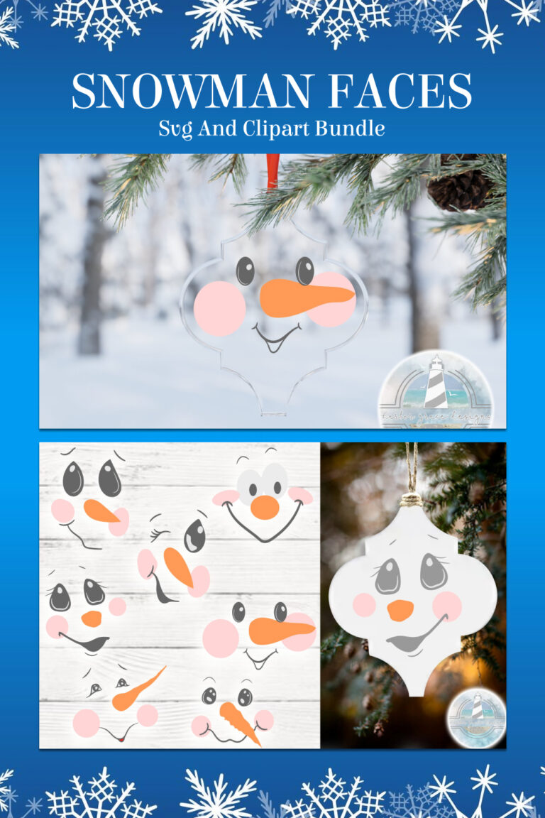 Snowman Faces SVG And Clipart Bundle - Vol 1 – MasterBundles