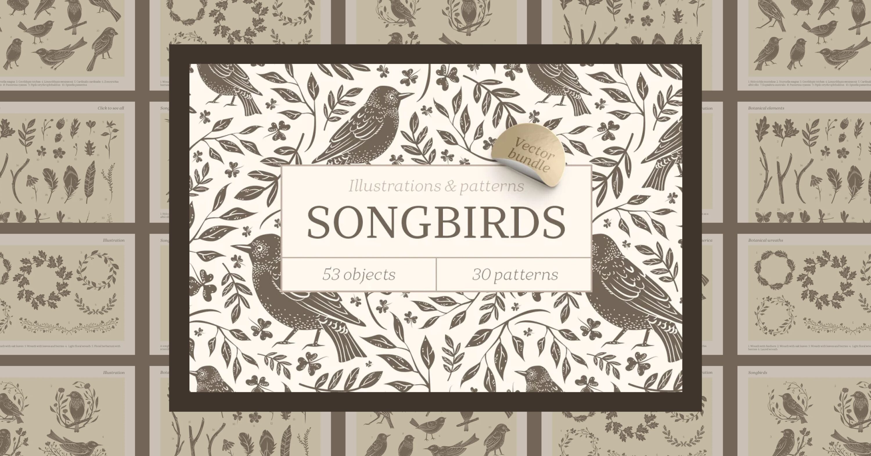 Songbirds Graphic Collection facebook image.