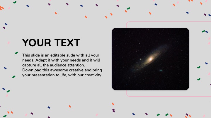 Text with universe.