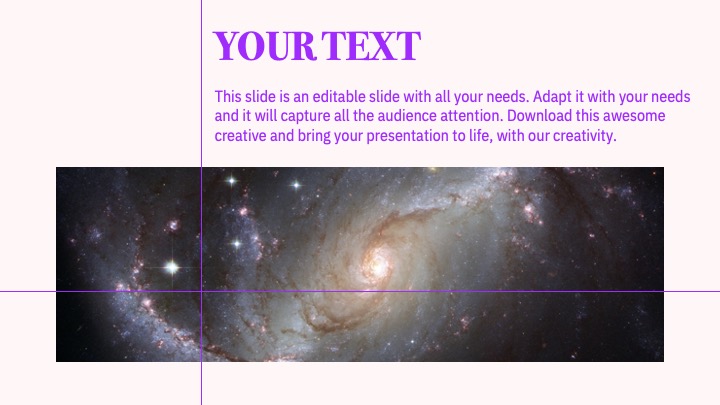 Galaxy image and caption text.
