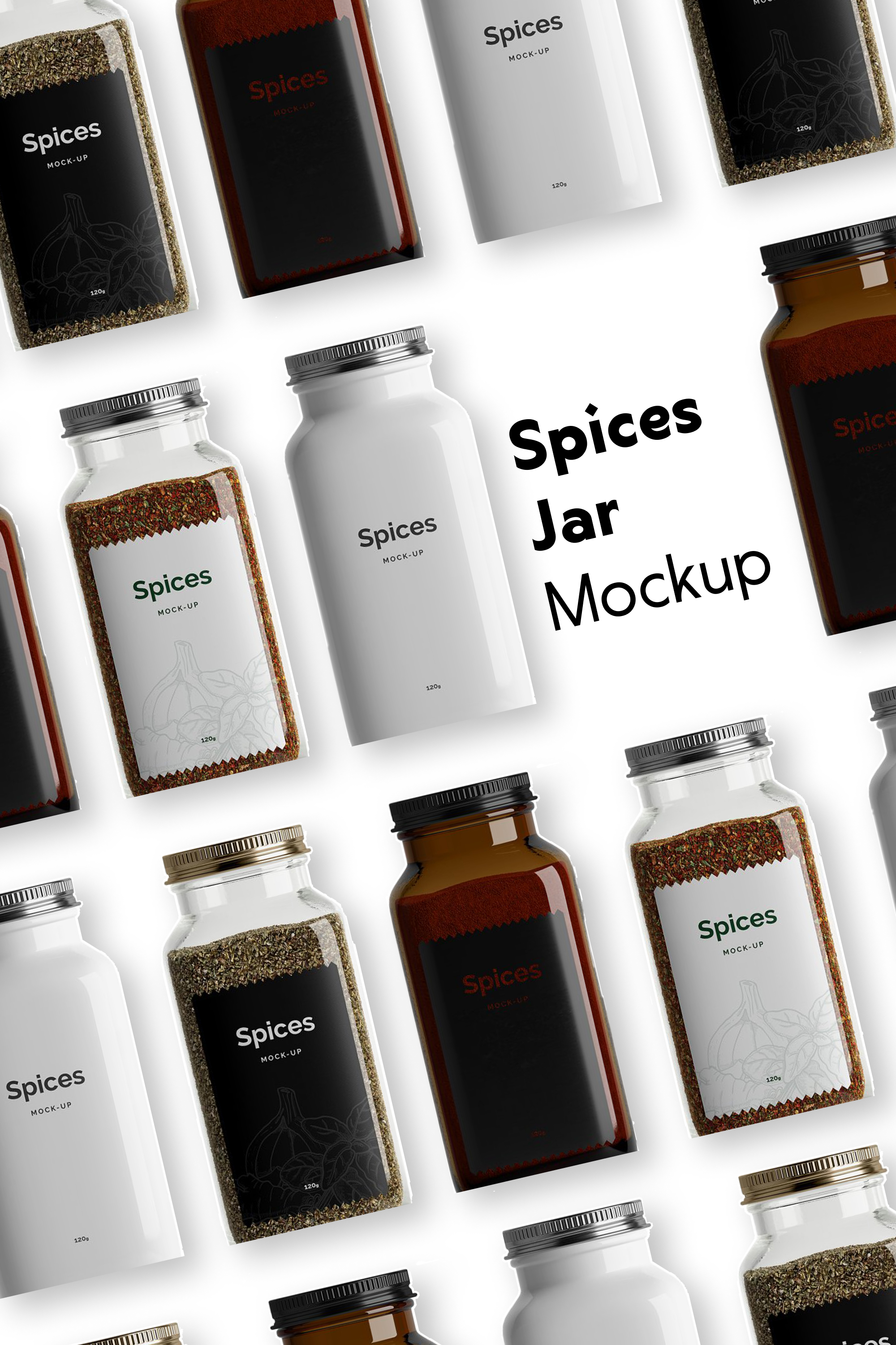 Spice Shaker Bottle Mock-up by mesmeriseme.pro on @creativemarket