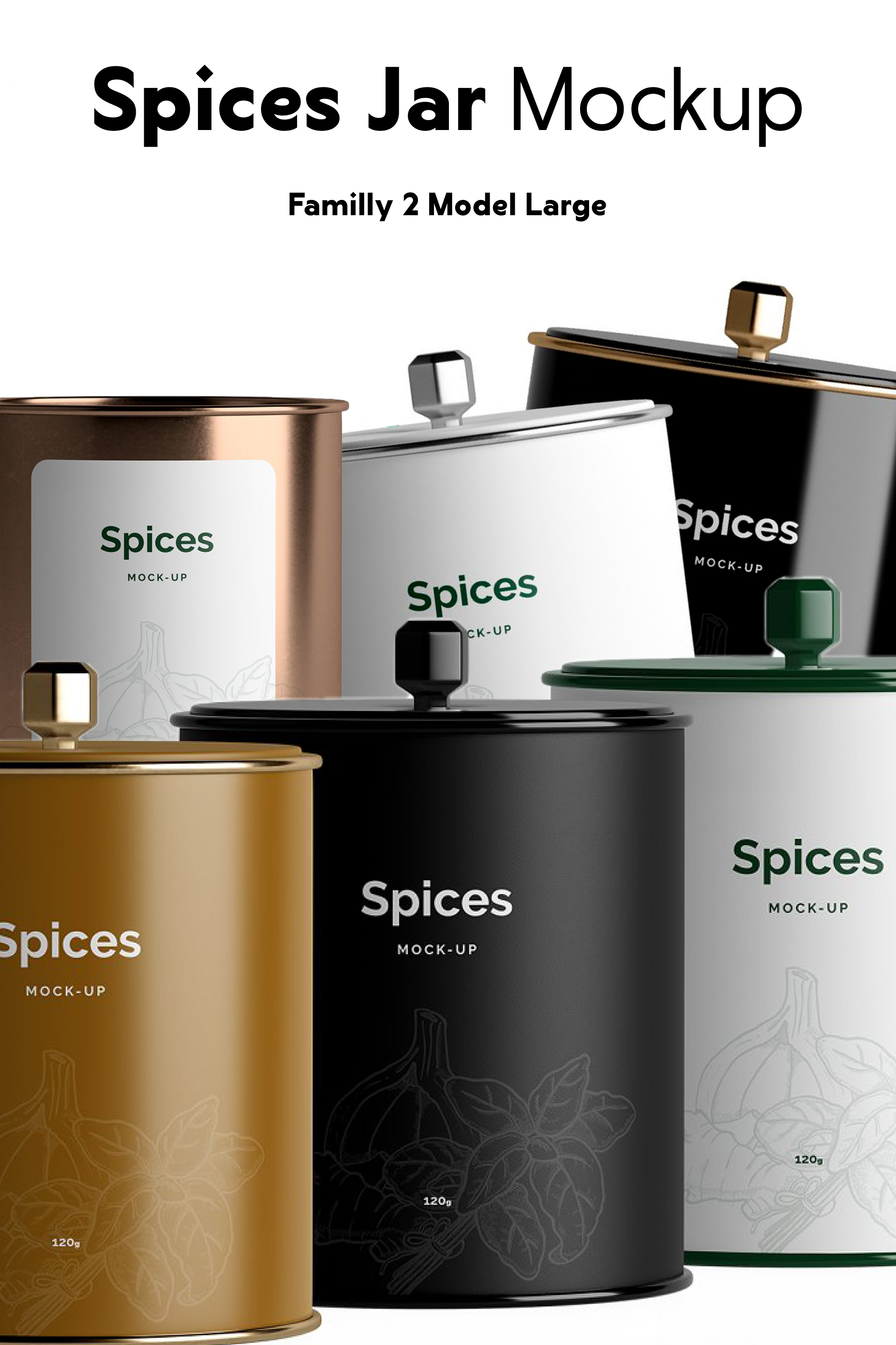 Spices mockup of pinterest.