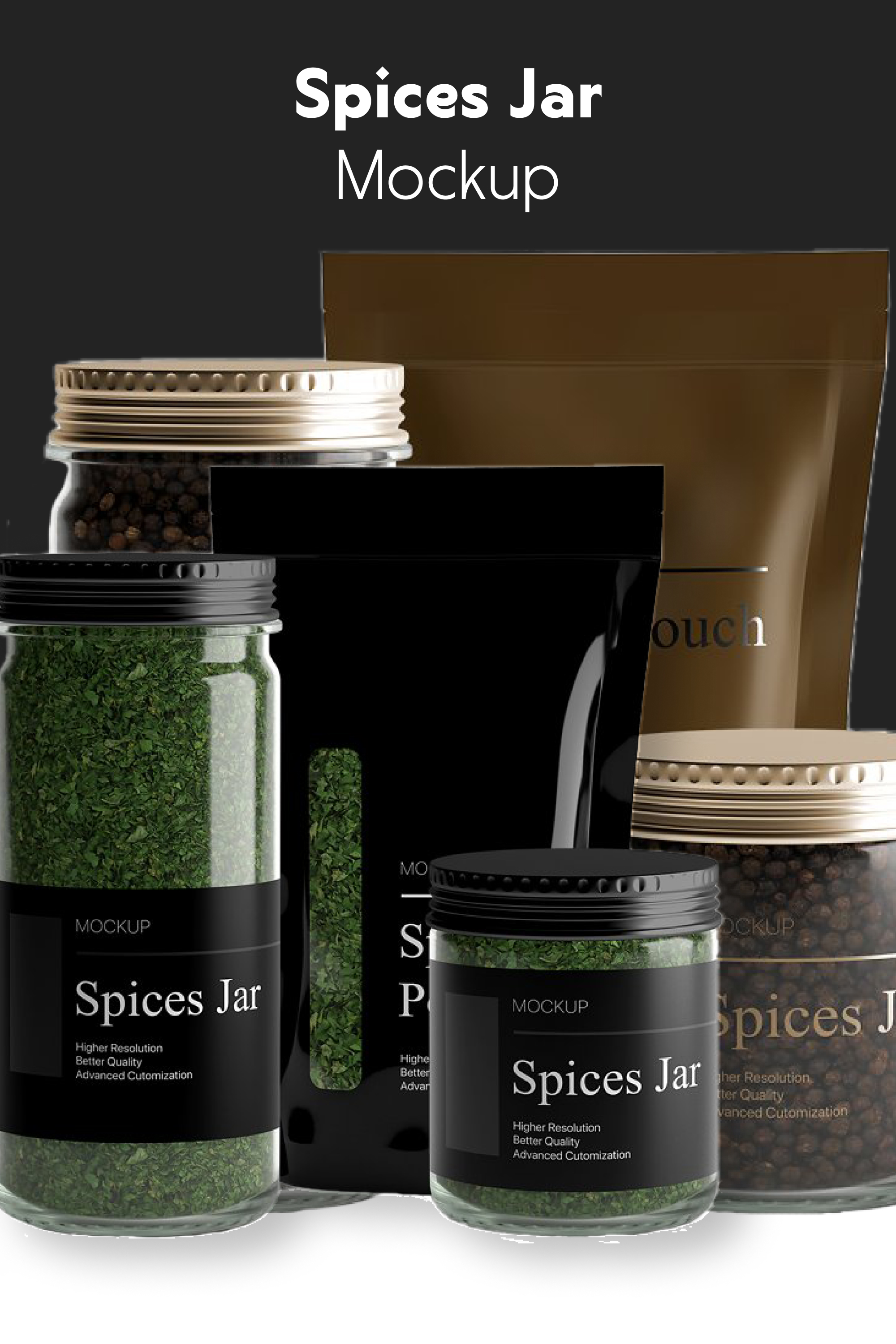 Spices mockup of pinterest.