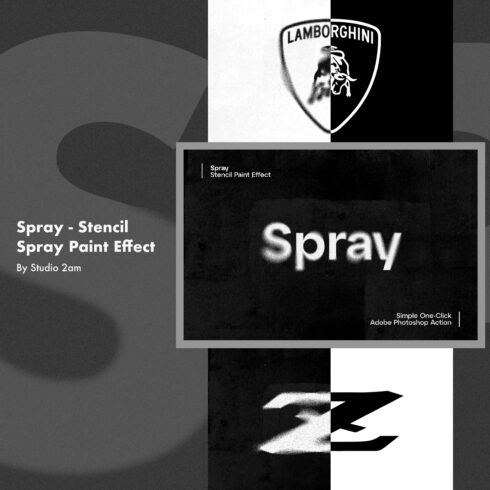 Spray - Stencil Spray Paint Effect cover image.