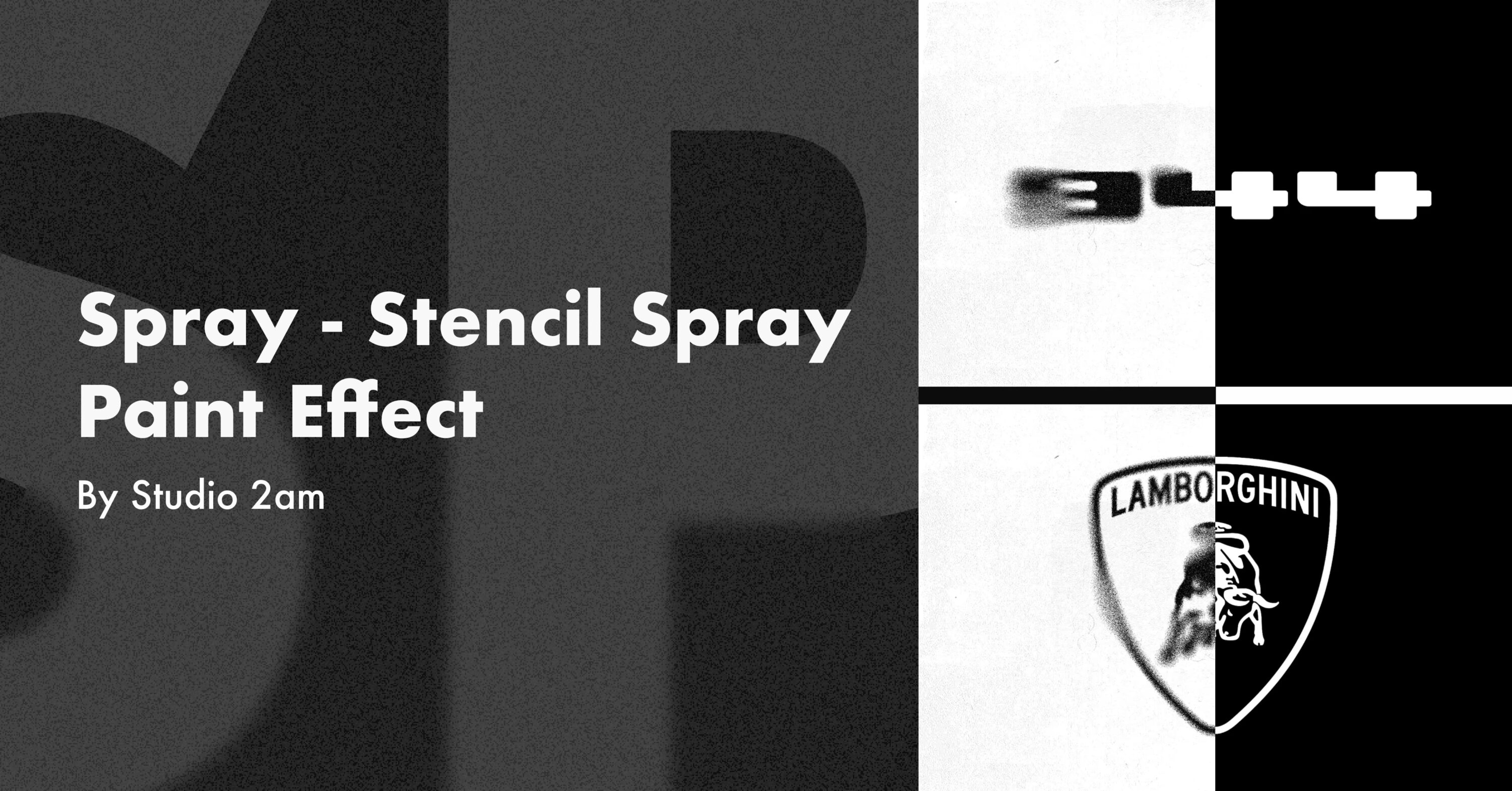 Spray - Stencil Spray Paint Effect facebook image.