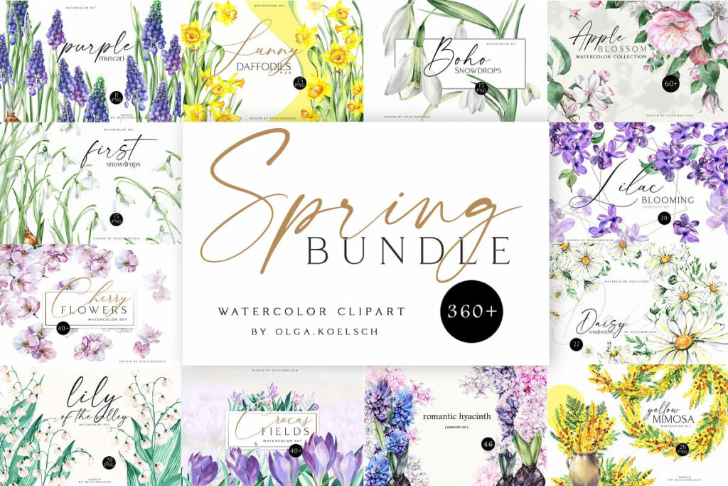 Spring Flowers Bundle – MasterBundles