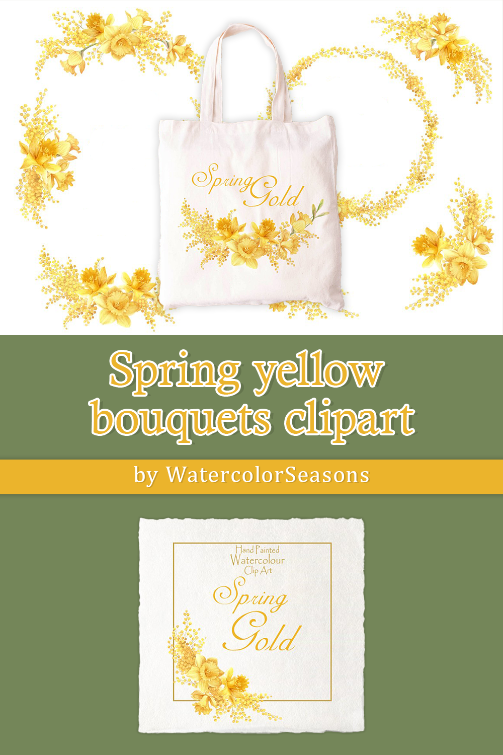 Spring yellow bouquets clipart of pinterest.