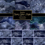 Starry Glitter Agate Textures cover image.