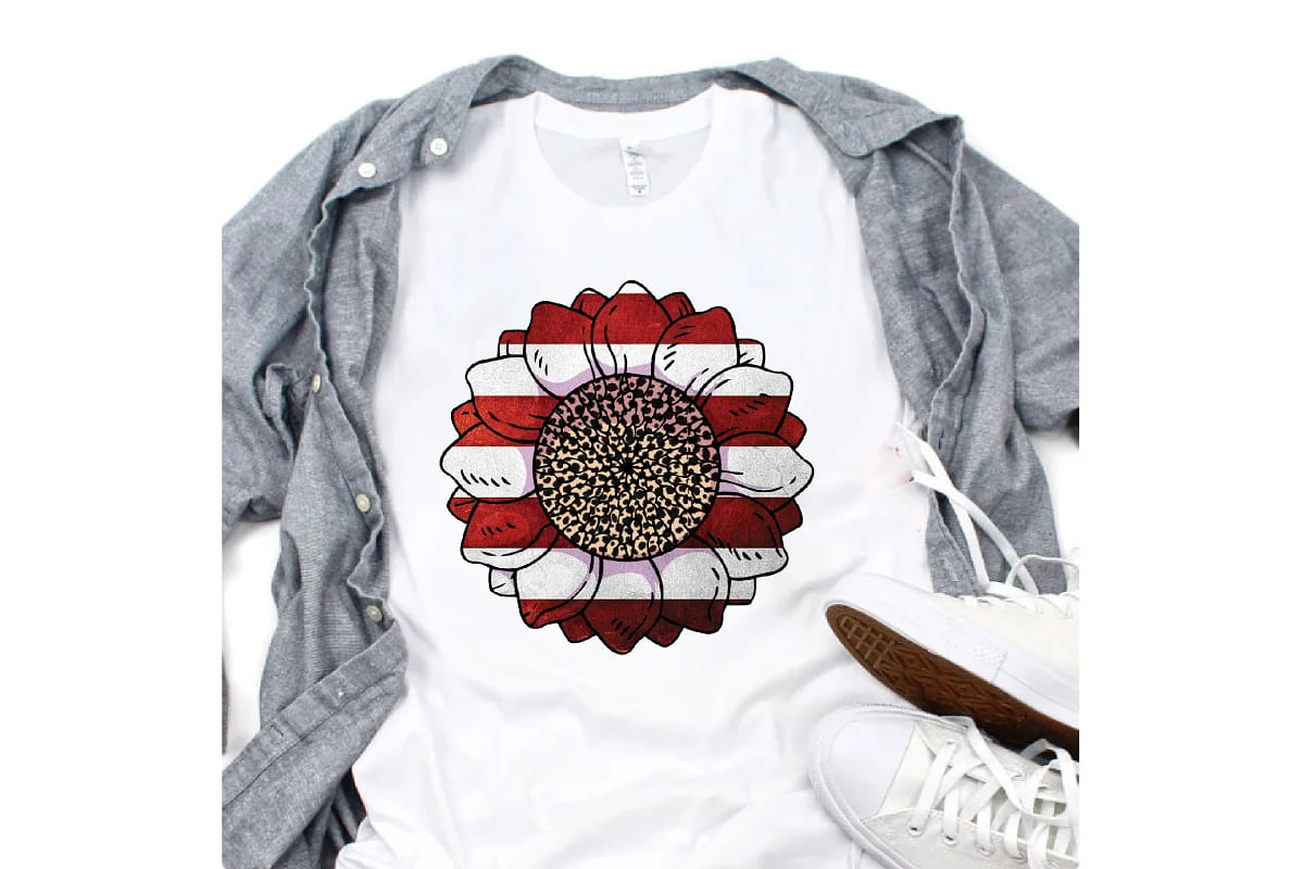 sunflower western t-shirt mockup.