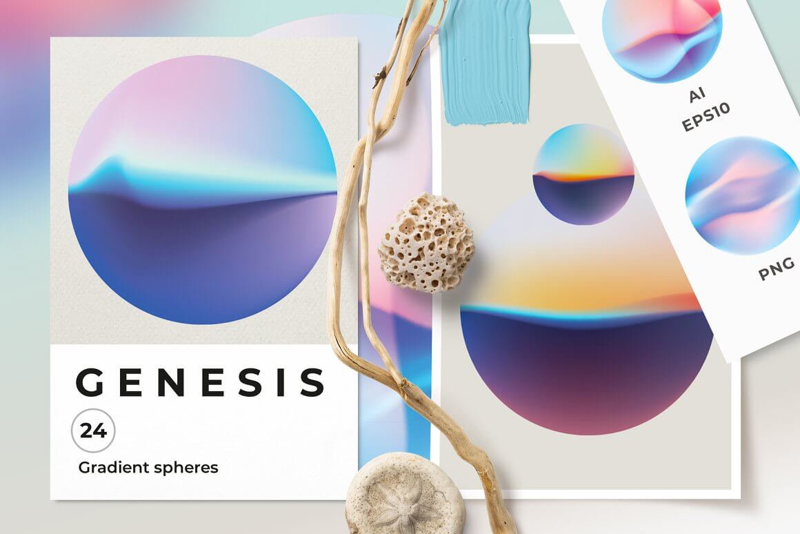 Title "Genesis 24, Gradient Spheres".