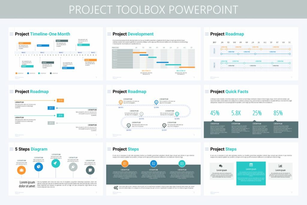 Project Toolbox Powerpoint Template – MasterBundles