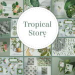 Prints of tropical story.