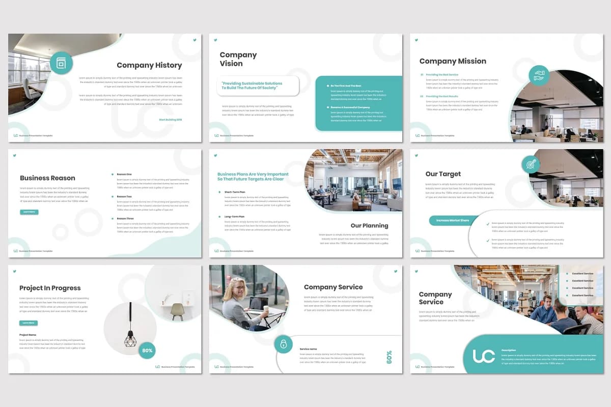 up cloop powerpoint template pages.