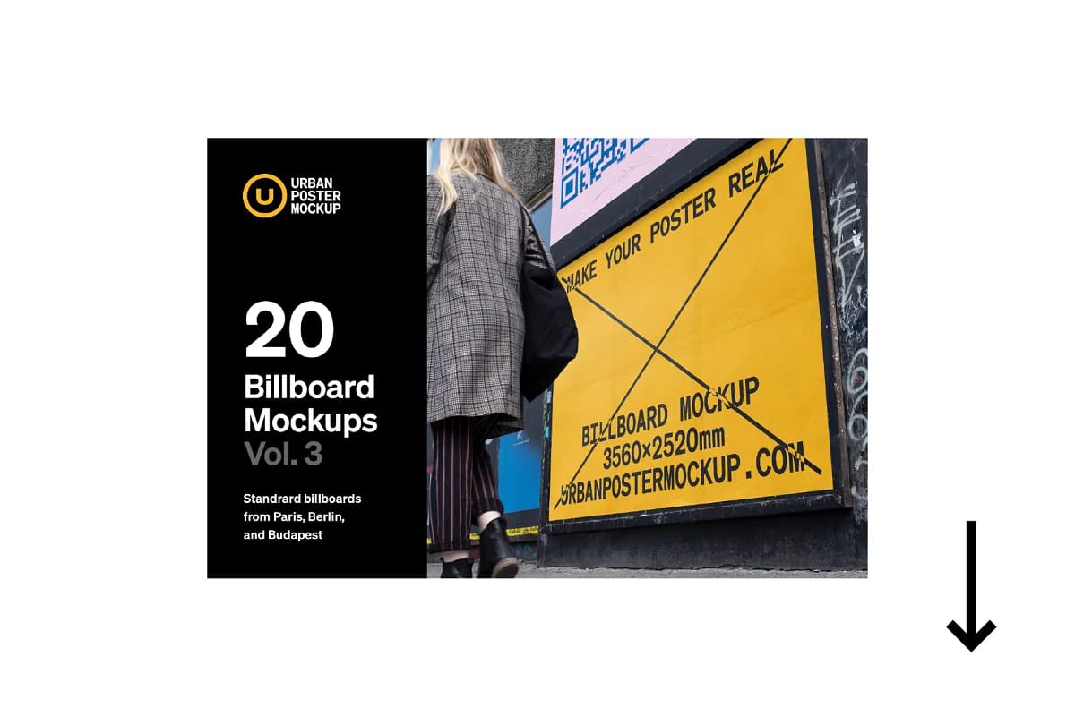 urban poster mockup bundle, 20 billboard mockups vol 3.