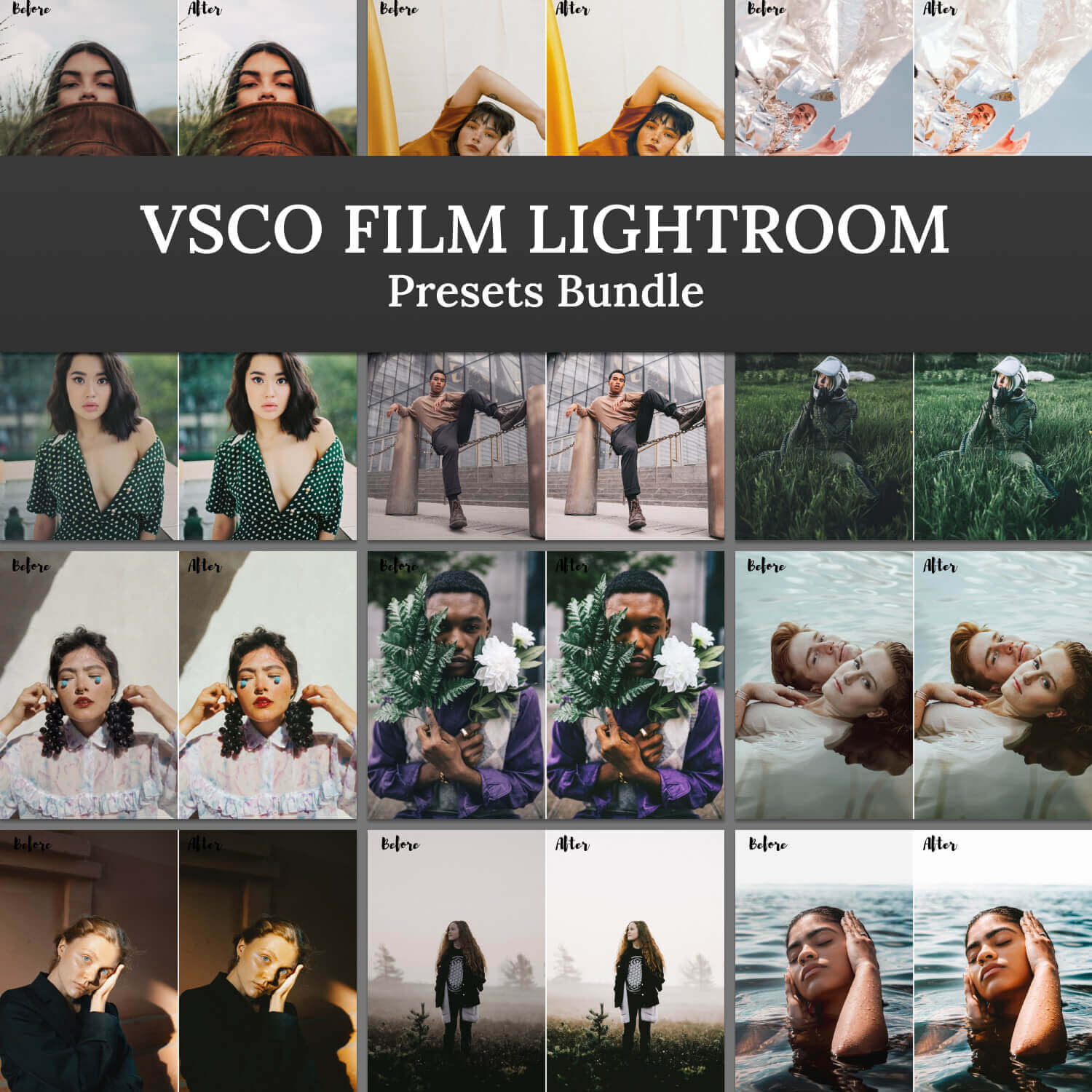 VSCO Film lightroom presets bundle.