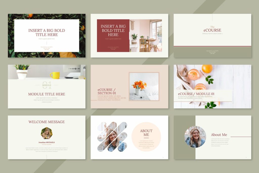 SlideDeck inar CoursePowerpoint MasterBundles